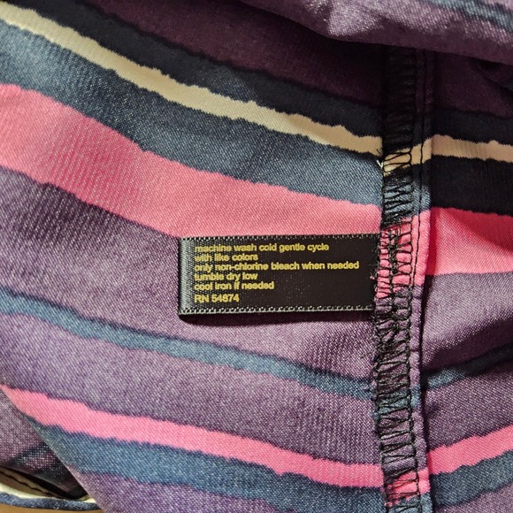 Outback‎ Red Womens XS Sleeveless Top Striped Purple Pink Casual Blouse - Picture 7 of 9